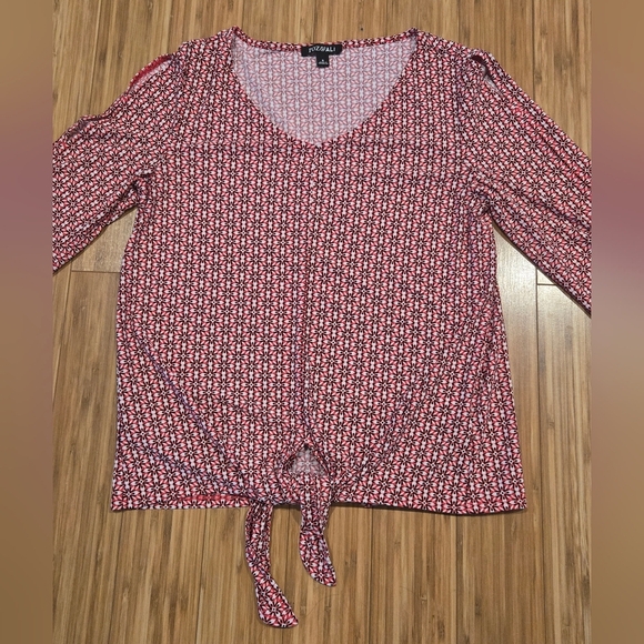 NWOT Roz & Ali Women's Patterned Top - Picture 2 of 11